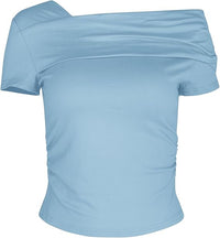 Arriela crop top med en axel