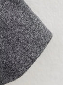 Andiaaa grå ulljacka, kort med dubbla rader knappar