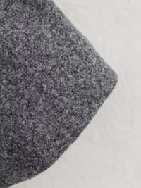 Andiaaa grå ulljacka, kort med dubbla rader knappar