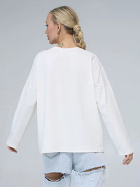 Chloe långärmad t-shirt med avslappnad passform