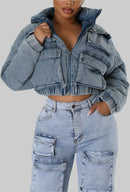 Snygg denimjacka i bomull