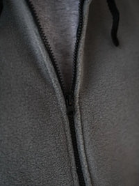 Grå Stil-jacka, med fleece inuti, dragkedja och fickor