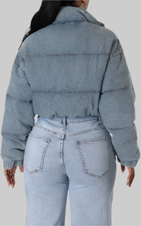 Snygg denimjacka i bomull