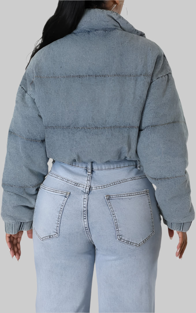 Snygg denimjacka i bomull