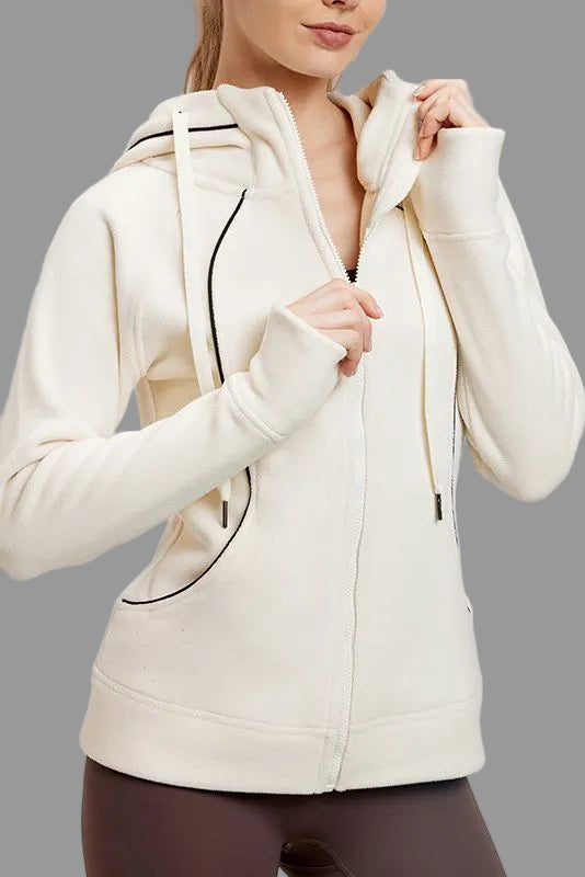 Långärmad yoga-sportjacka