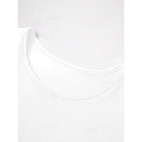 Kort smal t-shirt med rund hals