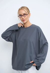 Chloe långärmad t-shirt med avslappnad passform