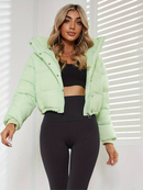Plisserad jacka i slim-fit-modell