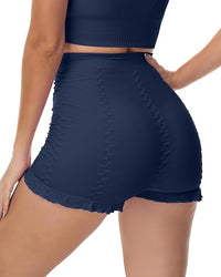 Åtsittande shorts med struktur