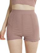 Åtsittande shorts med struktur