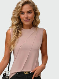 Vivy sleeveless round neck T-shirt