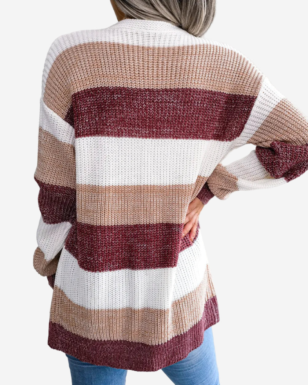 Neyra tröja med rutig design och fickor