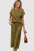 Vivy tvådelat set med enfärgad textur