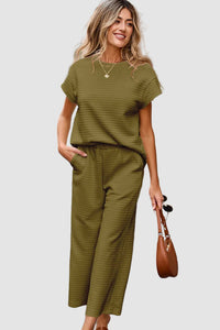 Vivy tvådelat set med enfärgad textur