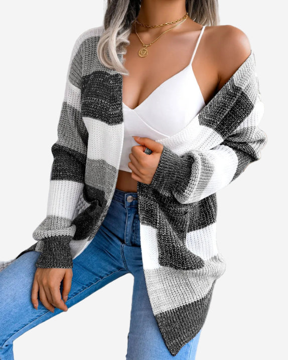 Neyra tröja med rutig design och fickor