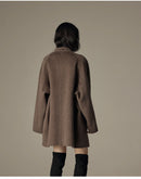 Veronny elegant höstkappa med dubbla rader knappar