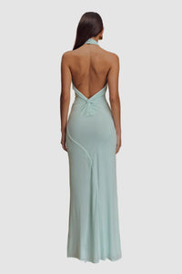 Elie ärmlös aftonklänning med bar rygg