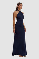 Elie ärmlös aftonklänning med bar rygg