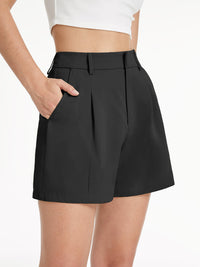 Pastellfärgade eleganta shorts med hög midja