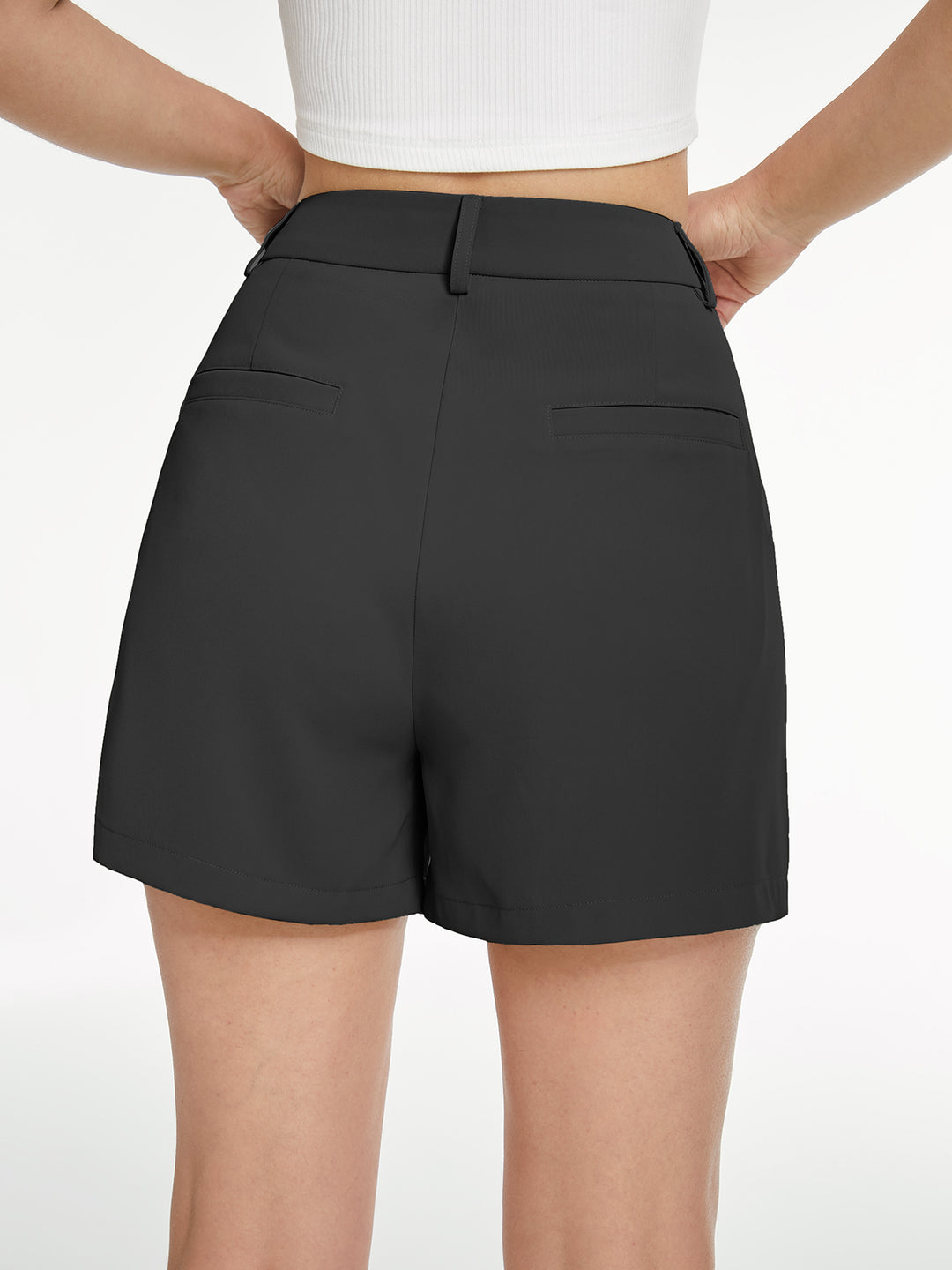 Pastellfärgade eleganta shorts med hög midja