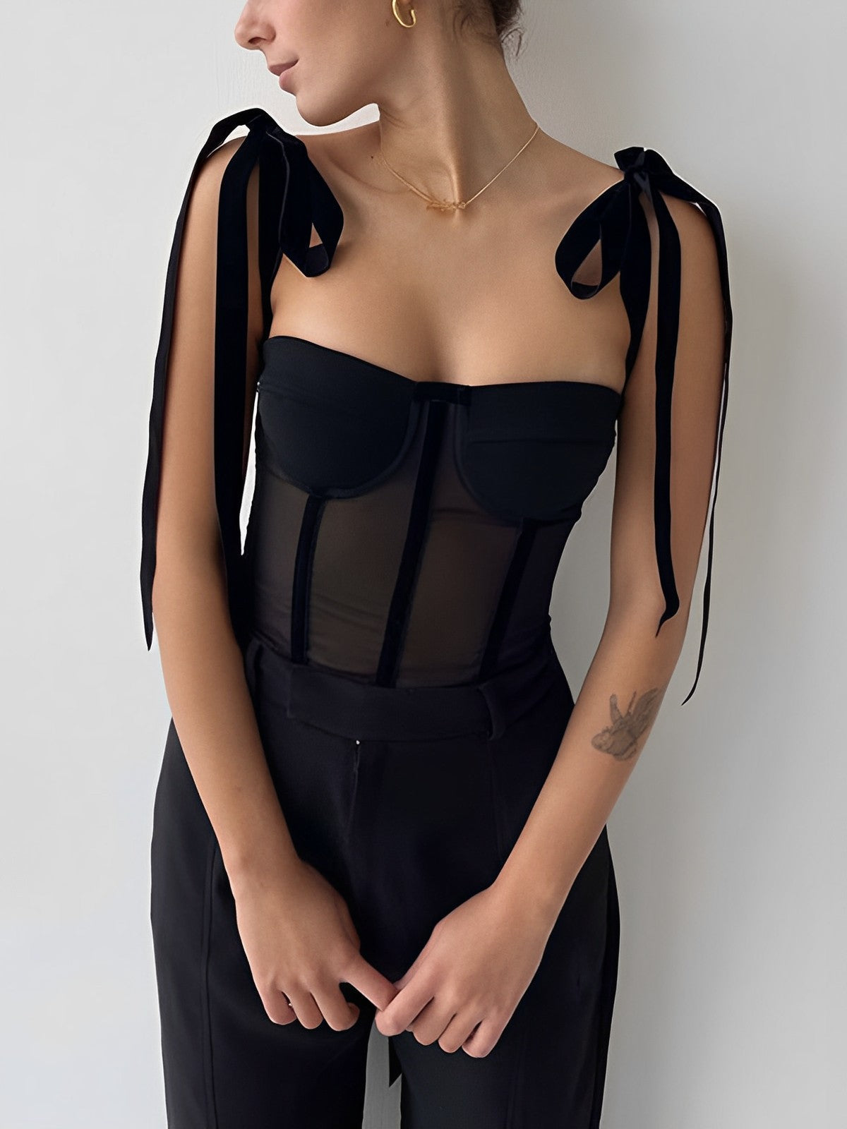 Bonded cami crop top