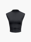 Svart ärmlös crop top från Andreeas
