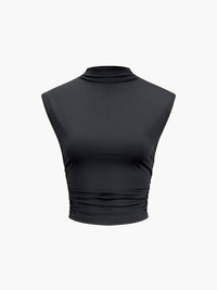Svart ärmlös crop top från Andreeas