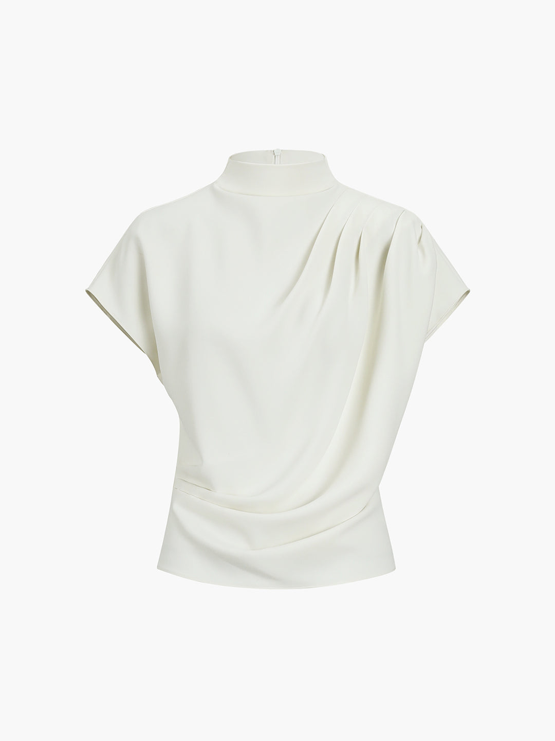 Minimalistisk kortärmad topp