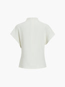 Minimalistisk kortärmad topp