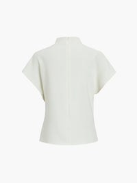 Minimalistisk kortärmad topp