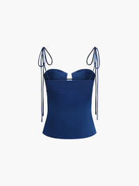Satin korsett topp