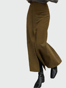 Elegant maxikjol med slits framtill