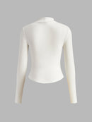 Sim t-shirt med hög krage