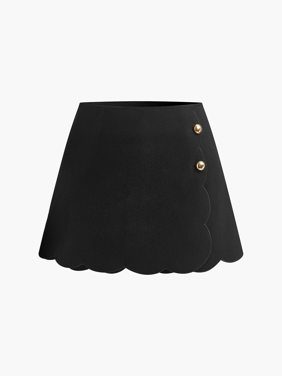 Eleganta minishorts med knappar i sidan
