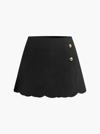 Eleganta minishorts med knappar i sidan
