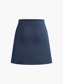 Asymmetrisk minikjol med slits