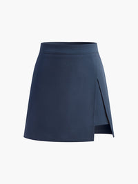 Asymmetrisk minikjol med slits