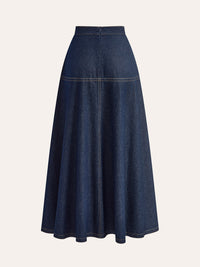 Denimkjol med fickor
