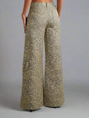 Leopard Retrojeans med utskärning