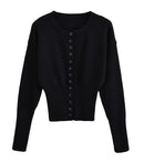 Marissa rundhalsad tröja med åtsittande midja