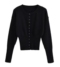 Marissa rundhalsad tröja med åtsittande midja