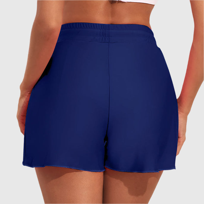 Andningsbara shorts med hög midja