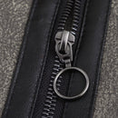 Andreas grå fleecejacka med långa ärmar och dragkedja fram