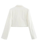 Kort elegant kappa med öppen front