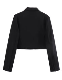 Kort elegant kappa med öppen front