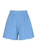 Lösa shorts i bomull med hög midja