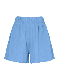Lösa shorts i bomull med hög midja