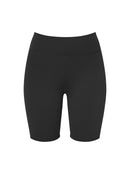 Sportiga smala shorts med hög midja