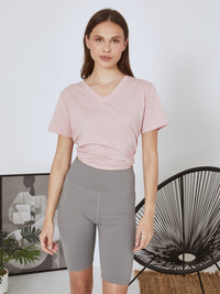 Sportiga smala shorts med hög midja