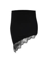 Charlote svart crop top med kjol